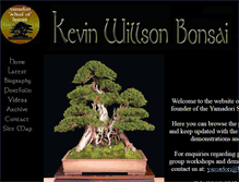 Tablet Screenshot of kevinwillsonbonsai.com